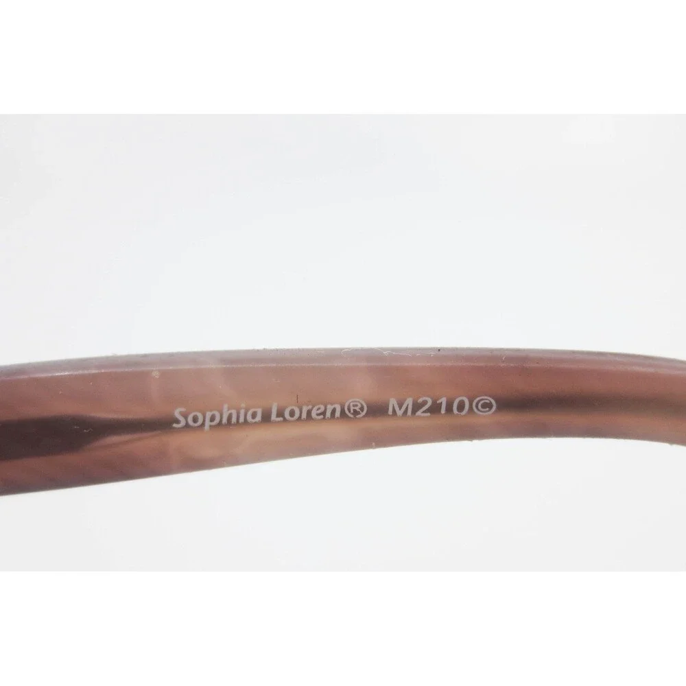 Sophia Loren M210 Zyloware Brown Semi Rimless Eyeglasses Frames 52-17-135